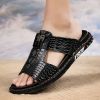 New men's flip-flops crocodile print casual sandals non-slip fashion comfortable slippers