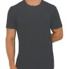Premium T-Shirts for Men Bamboo Crewneck Undershirt Tees 3 Pack