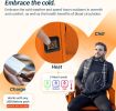 Alpcour Heated Reclining Stadium Seat for Bleachers with Back Support
