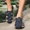 Summer new men's first layer cowhide overhead sandals comfortable outdoor casual men's sandals