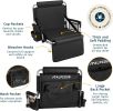 Alpcour Stadium Seat - Foldable, Padded Bleacher Chair with Backrest, Armrest, Pockets, & Cup Holder