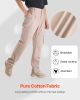FR Pants for Men, 9 oz 100% Cotton, Flame-Resistant Cargo Pants with Multi-Pockets and Elastic Waist, Reinforced Tear-proof Stitching, Ideal for Weld