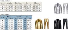 Mens Bright Solid Color Two Piece Sets Single Row Two Buttons Slim Fit Blazers Trousers