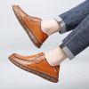 New men's large casual loafers Breathable casual leather non-slip soft sole Dad leather fashion trend men's shoes