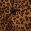Men's Leopard Print Blazers Fashion Slim Fit Tuxedo Casual One Button Lapel Suit Jackets