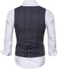 Men's Formal Suit Vest V-Neck Sleeveless Slim Fit Jacket Casual Suit Vests