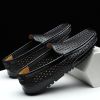 Spring and summer large-size hollowed-out bean shoes men's casual shoes a slip-on loafers fashion loafers