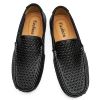 Spring and summer large-size hollowed-out bean shoes men's casual shoes a slip-on loafers fashion loafers