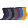 Men's Bamboo Rayon Dress Socks 8 Pairs Assorted Colors Size 8-11.5 Soft Odor-Free Eco-Friendly