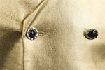 Men's Metal Texture Shiny Vest Fashion Solid Color Double Breasted Vest Nightclub Party Show