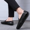 Spring and summer large-size hollowed-out bean shoes men's casual shoes a slip-on loafers fashion loafers