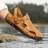 Men's summer new plus-size casual handmade sandals fashion flip-flops 38-48