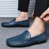 Spring and summer large-size hollowed-out bean shoes men's casual shoes a slip-on loafers fashion loafers