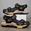 Summer men's new big pier layer cowhide beach sandals Fashion trend comfortable men's sandals 38-48
