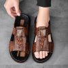 New men's flip-flops crocodile print casual sandals non-slip fashion comfortable slippers