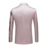 Men's Embroidered Sequins Blazer Slim Trendy Casual
