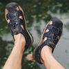 Summer new men's first layer cowhide overhead sandals comfortable outdoor casual men's sandals