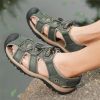 Summer new men's first layer cowhide overhead sandals comfortable outdoor casual men's sandals