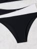 Women's two-piece multi color quick drying fashionable bikini swimsuit