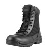 Men's Military Tactical Boots, 8 inch Combat Hiking Work Boots, Lightweight & Breathable Side Zipper Mens Motorcycle Interceptor Trooper Boot, for Ou