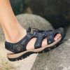 Summer new men's first layer cowhide overhead sandals comfortable outdoor casual men's sandals