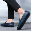 Spring and summer large-size hollowed-out bean shoes men's casual shoes a slip-on loafers fashion loafers