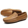 Spring and summer large-size hollowed-out bean shoes men's casual shoes a slip-on loafers fashion loafers