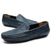 Spring and summer large-size hollowed-out bean shoes men's casual shoes a slip-on loafers fashion loafers