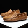 Spring and summer large-size hollowed-out bean shoes men's casual shoes a slip-on loafers fashion loafers
