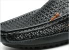 Spring and summer large-size hollowed-out bean shoes men's casual shoes a slip-on loafers fashion loafers