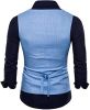 Men's V-neck Solid Color Single-breasted Suit Vests Candy Color Casual Slim Fit Vests